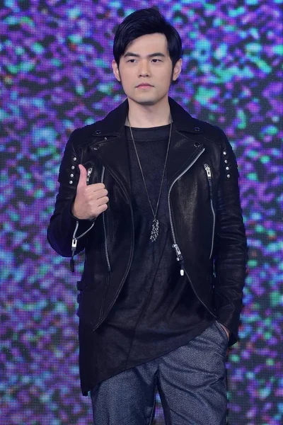 Taiwanese Singer Jay Chou Poses Promotional Event Sony Xperia Premium — Stock Photo, Image