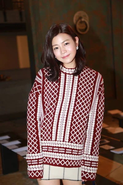 Taiwanese Actress Michelle Chen Attends Tory Burch Fashion Show New — Stock Photo, Image