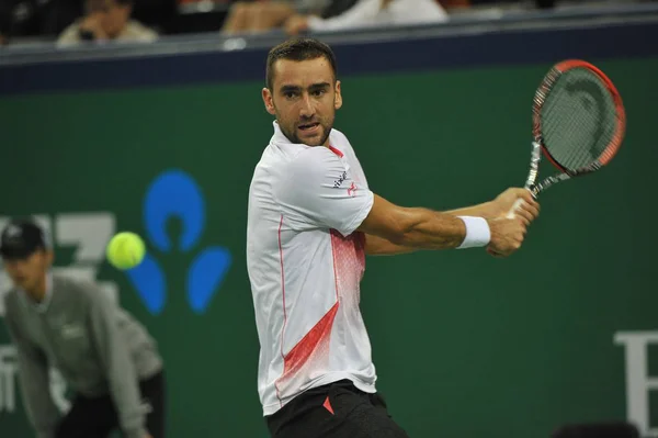 Marin Cilic Croacia Devuelve Una Oportunidad China Primer Partido Ronda — Foto de Stock