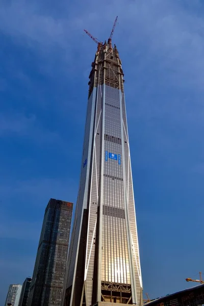View Ping International Finance Center Ifc Tower Construction Tallest Other — Stock Photo, Image