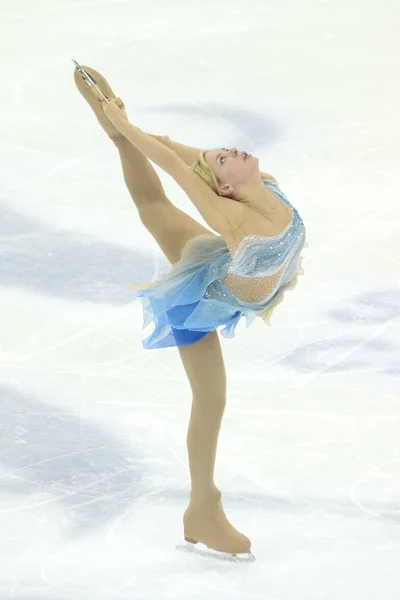 2015 上海で Isu 世界フィギュア スケート選手権 2015 の女子ショート プログラムの中に実行するロシアのアンナ Pogorilaya — ストック写真
