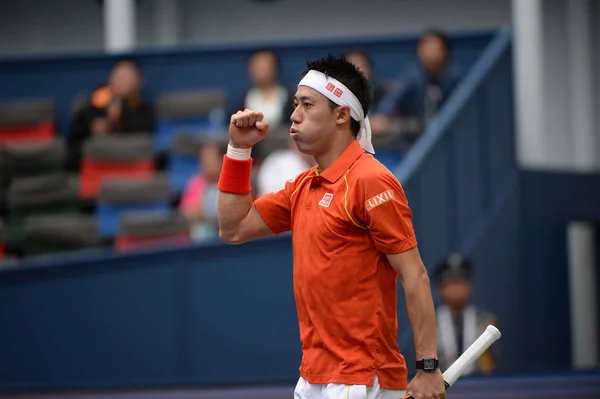 일본의 Nishikori 2015 상하이 롤렉스 마스터스 테니스 상하이 2015 그들의 — 스톡 사진