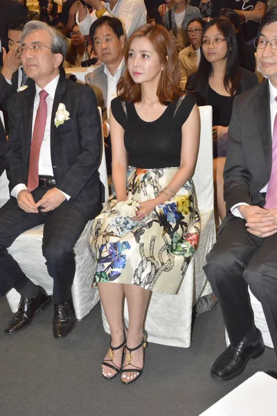 Южнокорейская Актриса Чан Центре Приняла Участие Церемонии Открытия Южнокорейского Магазина — стоковое фото
