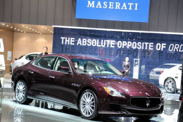 Coche Maserati Está Exhibición Durante 16ª Exposición Internacional Industria Automotriz — Foto de Stock