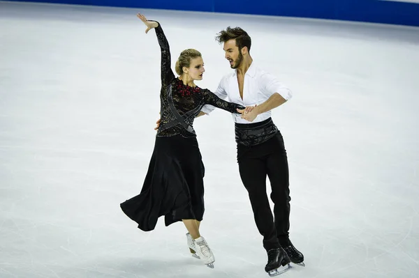 Gabriella Papadakis Links Guillaume Cizeron Van Frankrijk Presteren Ice Dance — Stockfoto