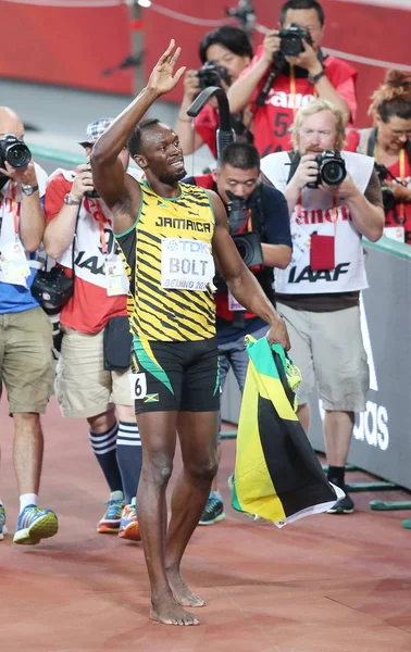 ジャマイカの金メダリストウサイン ボルトは 2008年8月16日 北京の国立