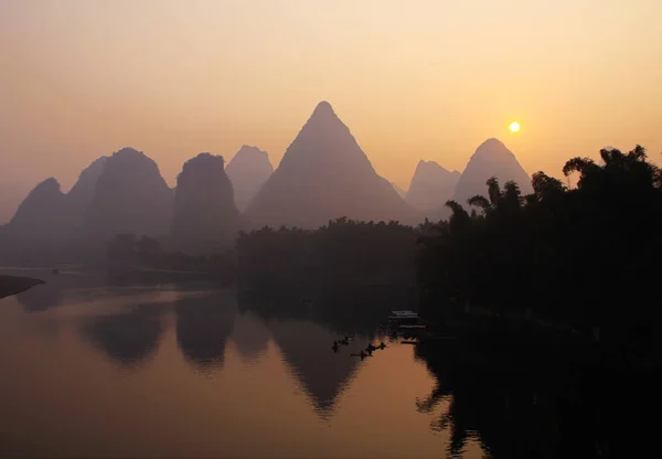 Uitzicht Yulong Rivier Yangshuo County Guilin City Zuid China Autonome — Stockfoto