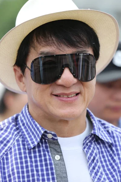 Jackie Chan Estrella Del Kungfu Hong Kong Asiste Ceremonia Apertura —  Fotos de Stock