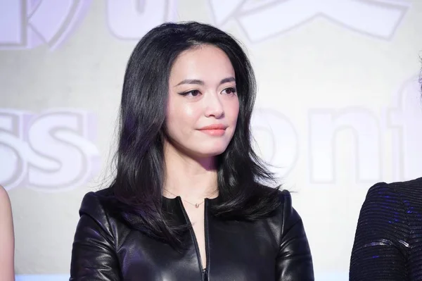 Čínská Herečka Yao Chen Zúčastní Tiskové Konference Zahájení Natáčení Svého — Stock fotografie