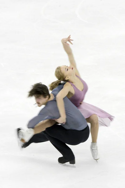 Alexandra Stepanova Ivan Bukin Van Rusland Voeren Tijdens Ice Dance — Stockfoto