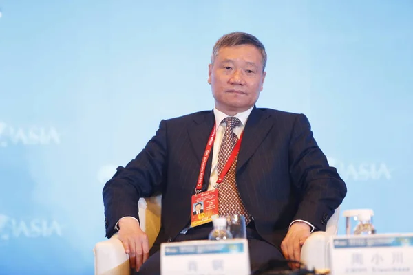 Xiao Gang Ordförande För China Securities Regulatory Commission Csrc Deltar — Stockfoto