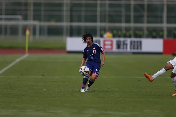 Shiho Matsubara Japan Dribblar Mot Uzbekistan Fotbollsmatch 2015 Afc Women — Stockfoto
