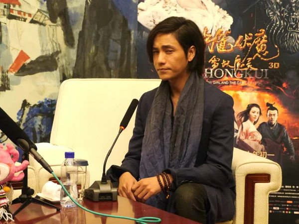 Chinese Acteur Chen Kun Woont Een Promotioneel Evenement Voor Zijn — Stockfoto