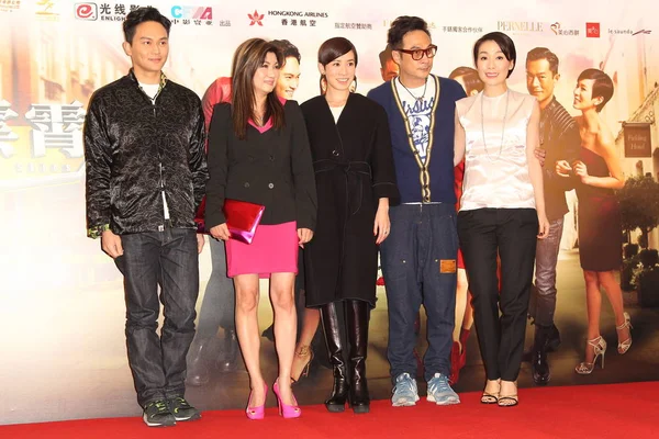 Desde Izquierda Actor Hong Kong Julian Cheung Productora Tvb Virginia — Foto de Stock