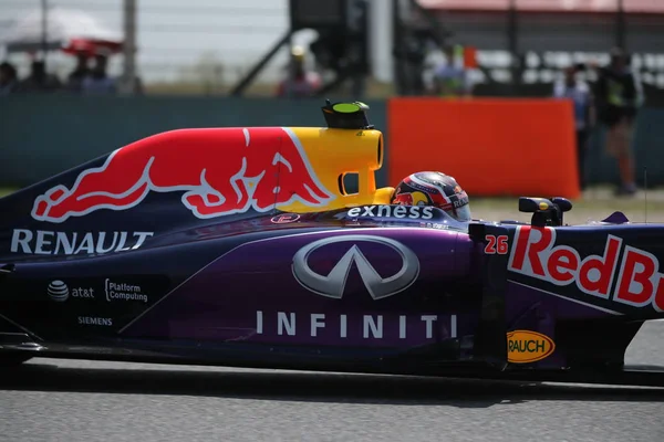 Russian Driver Daniil Kvyat Red Bull Racing Steers His Car — 图库照片