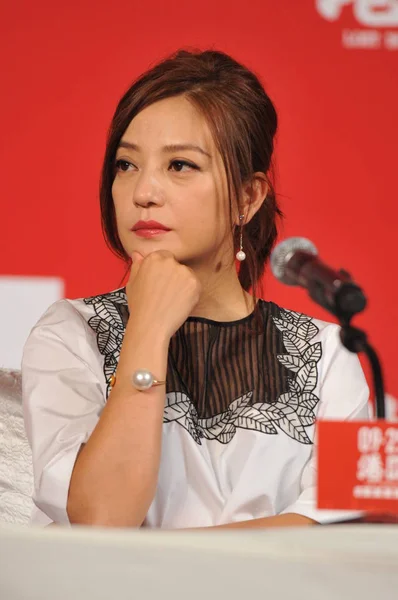 Actrice Chinoise Vicki Zhao Wei Assiste Une Conférence Presse Pour — Photo