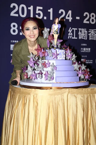 Hong Kong Singer Miriam Yeung Poses Celebration Party Her Let — Stock Photo, Image