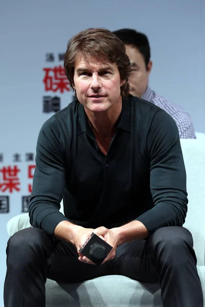 American Actor Tom Cruise Listens Premiere Event His New Movie — Stock Photo, Image