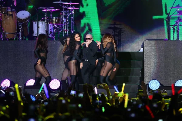 Американский Рэпер Армандо Кристиан Перес Известный Своим Сценическим Именем Pitbull — стоковое фото