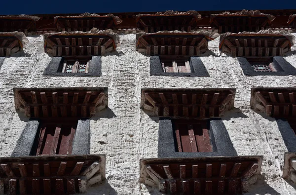 Blick Auf Die Tibetische Architektur Lhasa Der Autonomen Region Tibet — Stockfoto