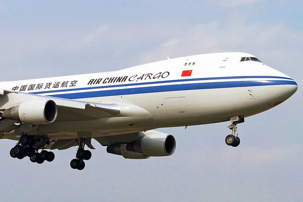 Avion Air China Cargo Décolle Aéroport International Shanghai Pudong Shanghai — Photo