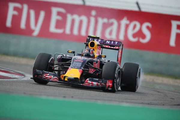 Russische Coureur Daniil Kvyat Van Red Bull Racing Stuurt Zijn — Stockfoto