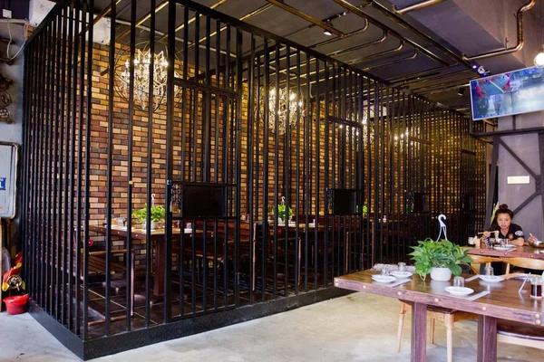 Blick Die Speisezimmer Eines Gefängnisrestaurants Der Stadt Jilin Provinz Jilin — Stockfoto