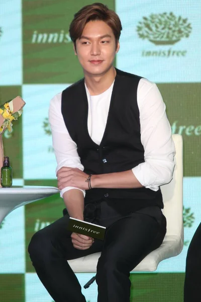 South Korean Singer Actor Lee Min Attends Promotional Event Innisfree — Stock Photo, Image