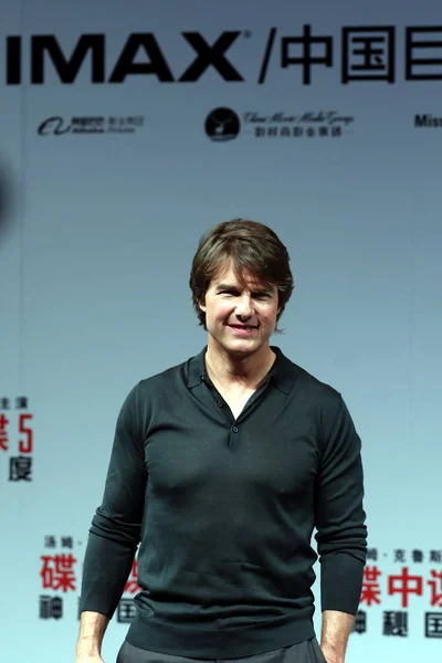 American Actor Tom Cruise Poses Premiere Event His New Movie — Stock Photo, Image