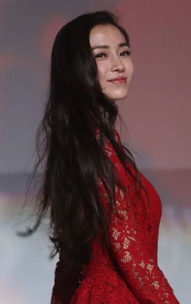 Hong Kong Model Actrice Angelababy Woont Een All Star Concert — Stockfoto