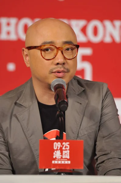 Chinese Actor Director Zheng Attends Press Conference His New Movie — Stock Photo, Image