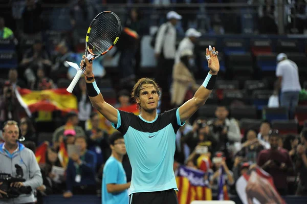 스페인의 라파엘 2015 상하이 롤렉스 마스터스 테니스 상하이 2015 그들의 — 스톡 사진