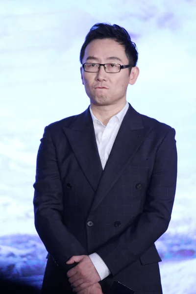 Director Chino Chuan Posa Durante Una Conferencia Prensa Para Película — Foto de Stock