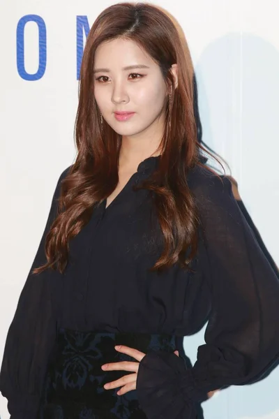 Seo Hyun Seohyun Fra Den Sørkoreanske Jentegruppen Girls Generation Ankommer – stockfoto