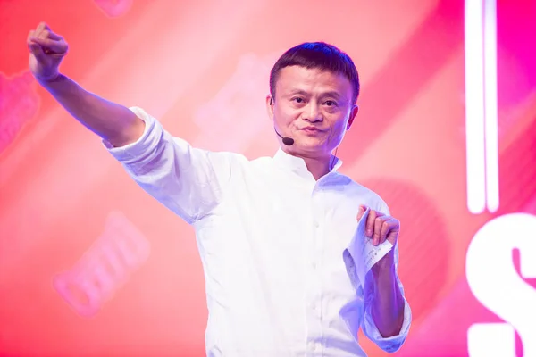Jack Yun Presidente Alibaba Group Pronuncia Discurso Evento Lanzamiento Del —  Fotos de Stock