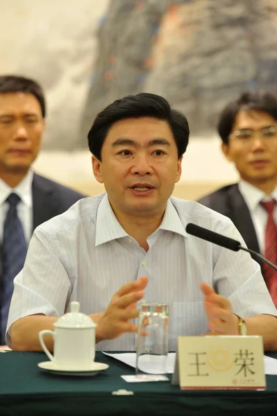 Wang Rong Tajemník Shenzhenského Městského Výboru Komunistické Strany Číny Cpc — Stock fotografie