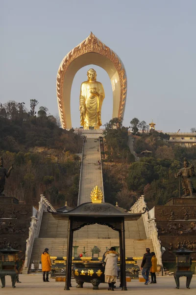 Donglin Buddha Statue Seen Donglin Temple Xingzi County Jiujiang City — Stock Photo, Image