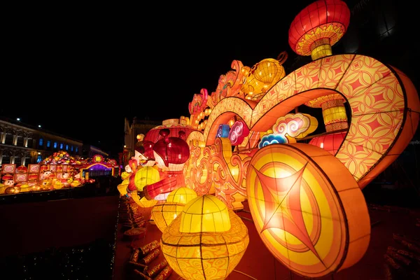 China Macao Laternen zur Feier des Frühlingsfestes — Stockfoto