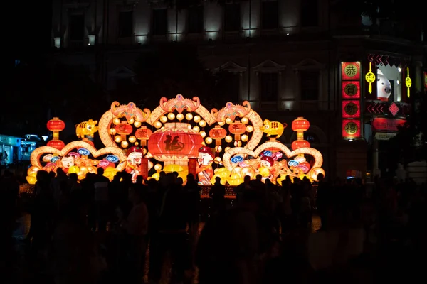 CHINE MACAO LANTERNS DANS LA CÉLÉBRATION DU FESTIVAL DE PRINTEMPS — Photo