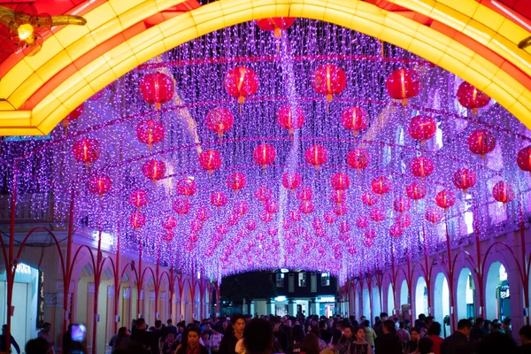 Chiny Makau latarnie w Święto wiosny — Zdjęcie stockowe