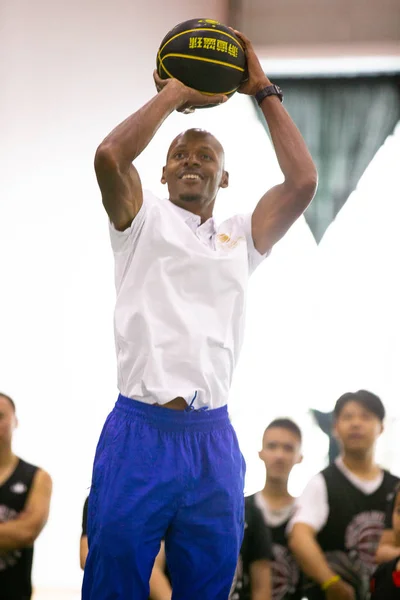 Giocatore Basket Americano Pensione Ray Allen Visita Ray Allen Basketball — Foto Stock