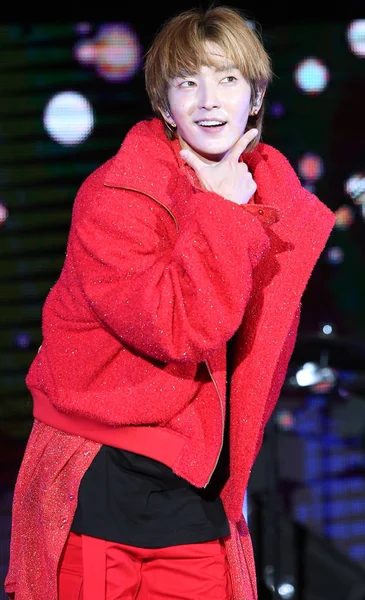 Tajwan Się Południowokoreański Aktor Piosenkarz Lee Joon Wykonuje Podczas Asia — Zdjęcie stockowe