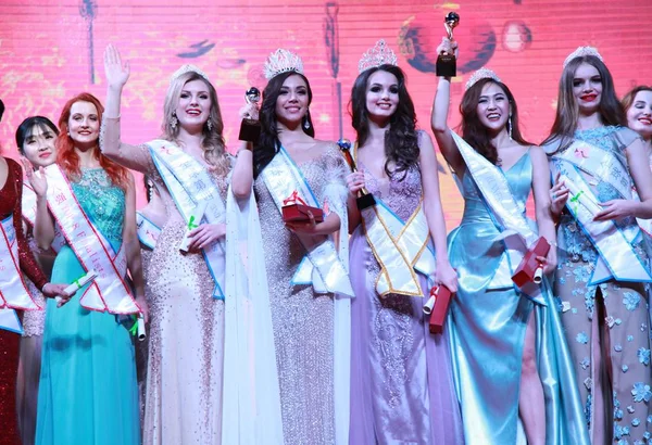 Contestants Compete 53Rd Miss All Nations World Final Contest Nanjing — Stock Photo, Image