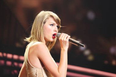 American singer Taylor Swift performs at her concert in Shanghai, China, 30 May 2014.