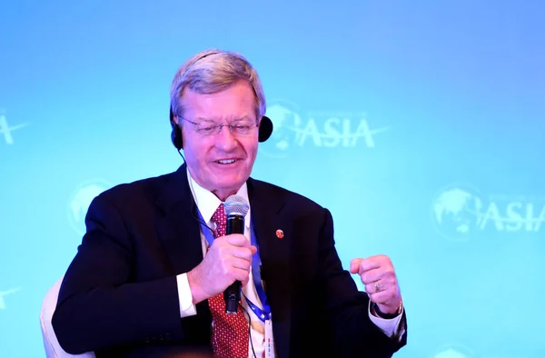 Recién Nombrado Embajador China Max Baucus Habla Sub Foro Durante — Foto de Stock