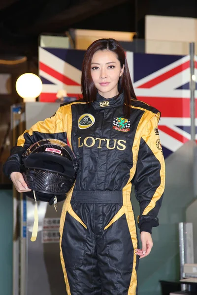 Hong Kong Model Actress Lynn Hung Poses Signing Ceremony Her — Stock Photo, Image