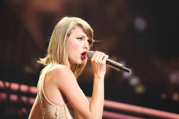 Mayıs 2014 Onun Konser Şanghay Çin Abd Şarkıcı Taylor Swift — Stok fotoğraf