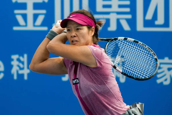 Çin Peng Shuai Dönüş Onların Kadın Tekler Finalinde Wta 2014 — Stok fotoğraf