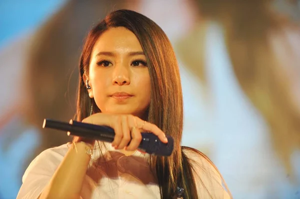 Chanteur Taïwanais Hebe Tien Chen Groupe Pop Girl Assiste Événement — Photo