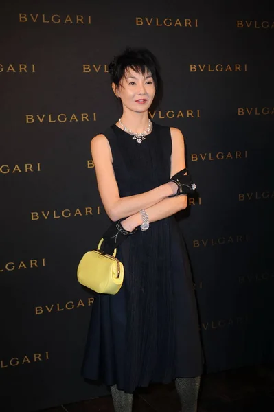 Hongkong Herečka Maggie Cheung Představuje Když Dorazí Bulgari Diva Šperky — Stock fotografie